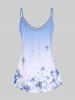 Plus Size & Curve Ombre Butterfly Tank Top -  