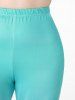 Plus Size & Curve Ombre High Waisted Capri Leggings -  