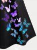 Plus Size & Curve Butterfly Print Tank Top -  