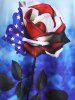 Plus Size & Curve American Flag Rose Ombre Patriotic Tank Top -  