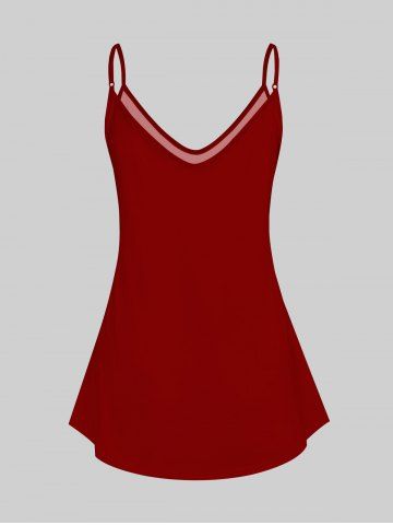 Plus Size & Curve American Flag Skull Patriotic Tank Top (Adjustable Straps)