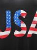 Plus Size & Curve Patriotic American Flag USA Print Tank Top -  