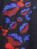Plus Size & Curve Lips American Flag Patriotic Tank Top -  