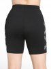 Plus Size Sequins Crisscross Shorts -  