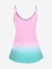 Plus Size & Curve Sun and Moon Ombre Tank Top -  