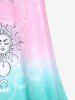Plus Size & Curve Sun and Moon Ombre Tank Top -  