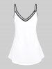 Plus Size & Curve Skulls Print Tank Top -  