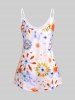 Plus Size & Curve Floral Print Flowy Tank Top -  