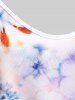 Plus Size & Curve Floral Print Flowy Tank Top -  