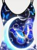 Plus Size & Curve Butterfly Galaxy Tank Top -  