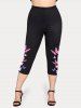 Plus Size & Curve Butterfly High Rise Leggings -  