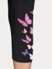 Plus Size & Curve Butterfly High Rise Leggings -  