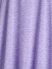 Top avec Empiècements en Dentelle Florale - Violet clair M