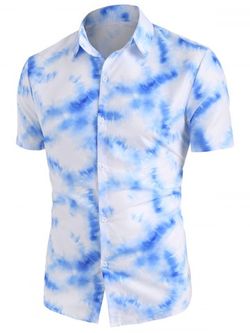 Tie Dye Print Shirt - WHITE - S