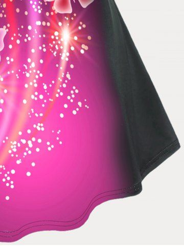 Plus Size & Curve Butterfly Print T-shirt
