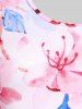 Plus Size & Curve Floral Print Cottagecore T-shirt -  