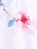 Plus Size & Curve Floral Print Cottagecore T-shirt -  