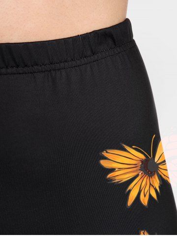 Plus Size & Curve Butterfly High Rise Capri Leggings