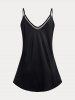 Plus Size & Curve Sunflower Printed Tank Top -  