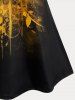 Plus Size & Curve Sunflower Printed Tank Top -  