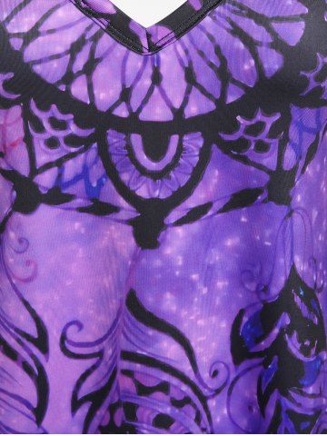 Plus Size & Curve Dreamcatcher Print Crisscross Dress