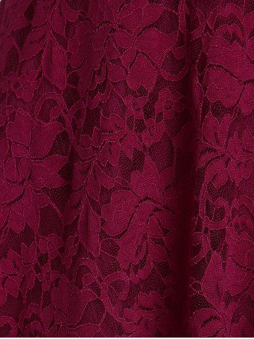 Plus Size & Curve Floral Lace Blouse