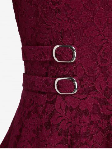 Plus Size & Curve Floral Lace Blouse