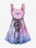 Plus Size & Curve Dreamcatcher Print Crisscross Dress -  