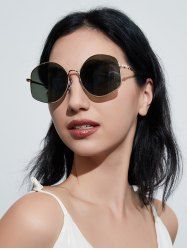 Large Frame Irregular Shape Metal Sunglasses -  