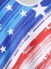 Plus Size & Curve Patriotic American Flag Print Tank Top -  