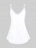 Plus Size Plum Blossom Print Flowy Cami Top -  