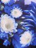 Plus Size Flower Printed Colorblock Short Sleeves T Shirt -  