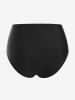 Plus Size Ethnic Cutout Backless Padded Tankini Swimsuit -  