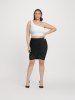 Ruched Lace Panel Plus Size & Curve Tulip Mini Skirt -  