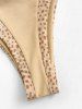 Animal Panel High Leg Cheeky Bikini Swimwear -  