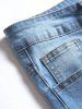 Jean Décontracté Déchiré Effrangé - Bleu clair 32