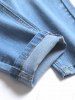 Destroyed Frayed Casual Jeans -  