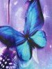 Plus Size Sleeveless Dreamcatcher Butterfly Print Sundress -  
