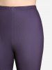 Plus Size High Waist Floral Heart Print Capri Skinny Leggings -  