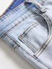 Ripped Frayed Casual Jeans -  