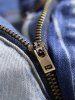 Ripped Frayed Casual Jeans -  