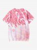 T-shirt Ombré à Imprimé Note de Musique pour Enfants - Rose clair 160