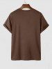 C'EST LA VIE Letter Printed Short Sleeves T-shirt -  