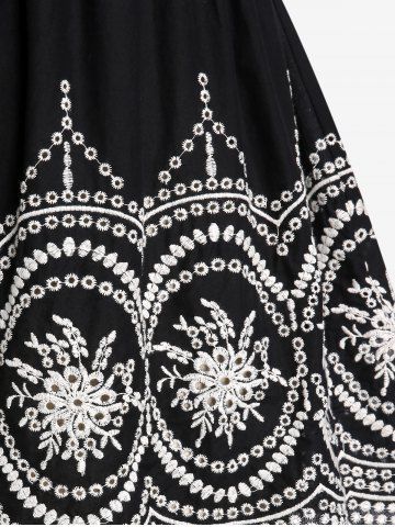 Plus Size Crossover Cropped Tee and Embroidered Cami Top Set