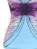 Metal O Ring Butterfly Print Casual Tank Top -  