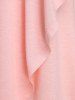Plus Size Lace Panel Draped Colorblock Tunic Top -  