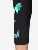 Plus Size & Curve Butterfly High Rise Leggings -  