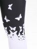 Plus Size Butterfly Ombre High Rise Leggings -  