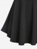 Plus Size Gothic Harness Backless Tunic Tank Top -  