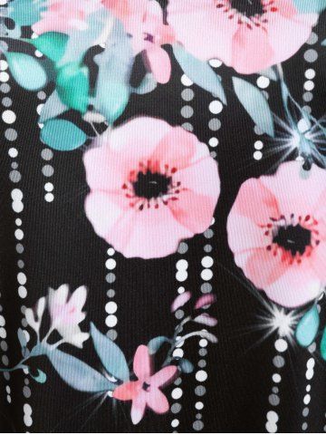 Plus Size Starlight Floral Print T-shirt